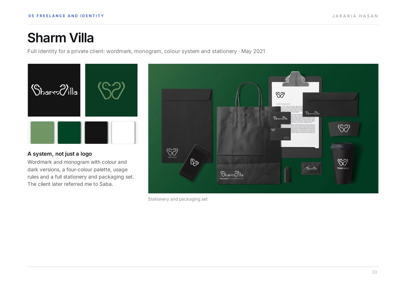 Sharm Villa: selected work from the 2026 portfolio